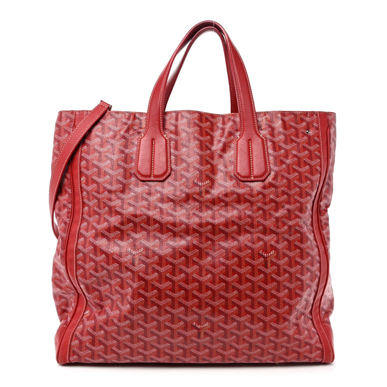 Goyardine Voltaire Tote Red