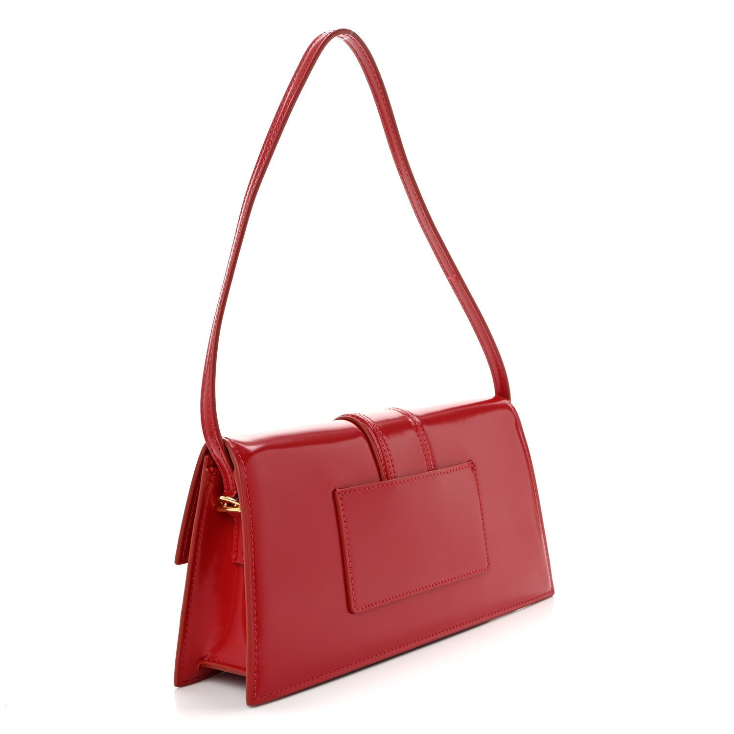 Glazed Calfskin Le Bambino Long Red