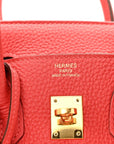 Togo Birkin 25 Rouge Pivoine