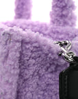 Polyester Cotton Small The Teddy Traveler Tote Bag Lilac
