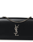 Grain De Poudre Medium Classic Monogram Kate Satchel Black