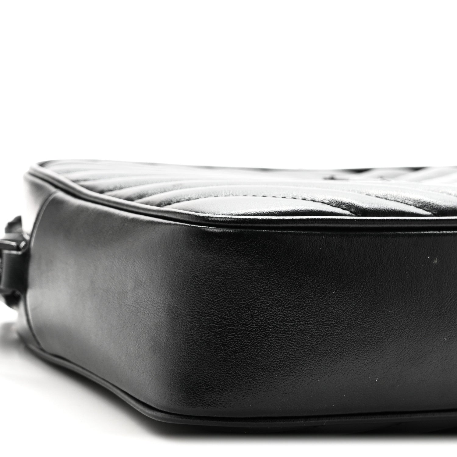 Calfskin Matelasse Monogram Monochrome Lou Camera Bag Black