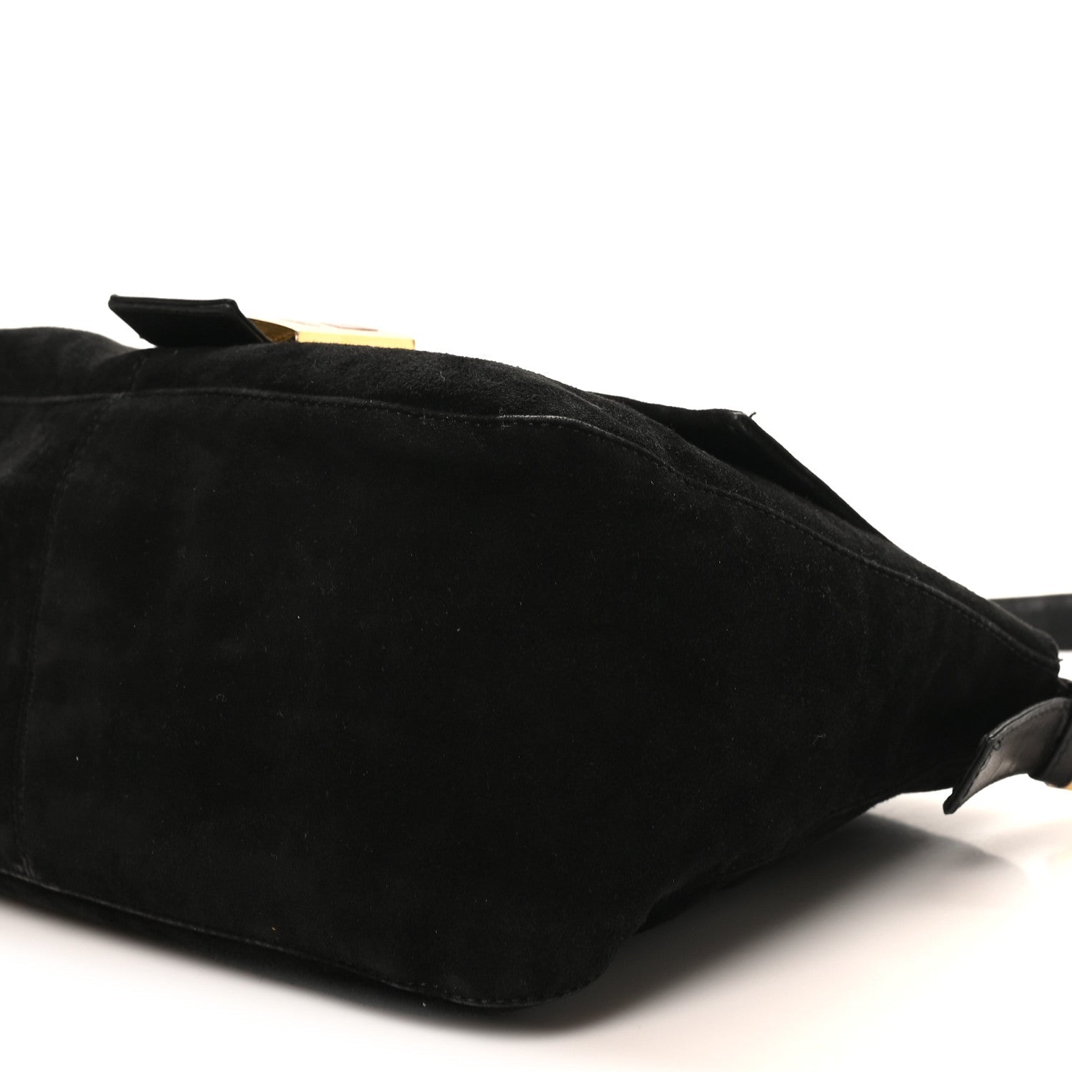 Suede Mama Baguette Black