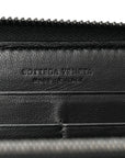 Nappa Intrecciato Zip Around Wallet Black