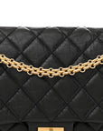 Aged Calfskin Quilted 2.55 Reissue 226 Flap Black
