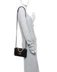 Lambskin Quilted CHNL 19 Wallet On Chain WOC Black