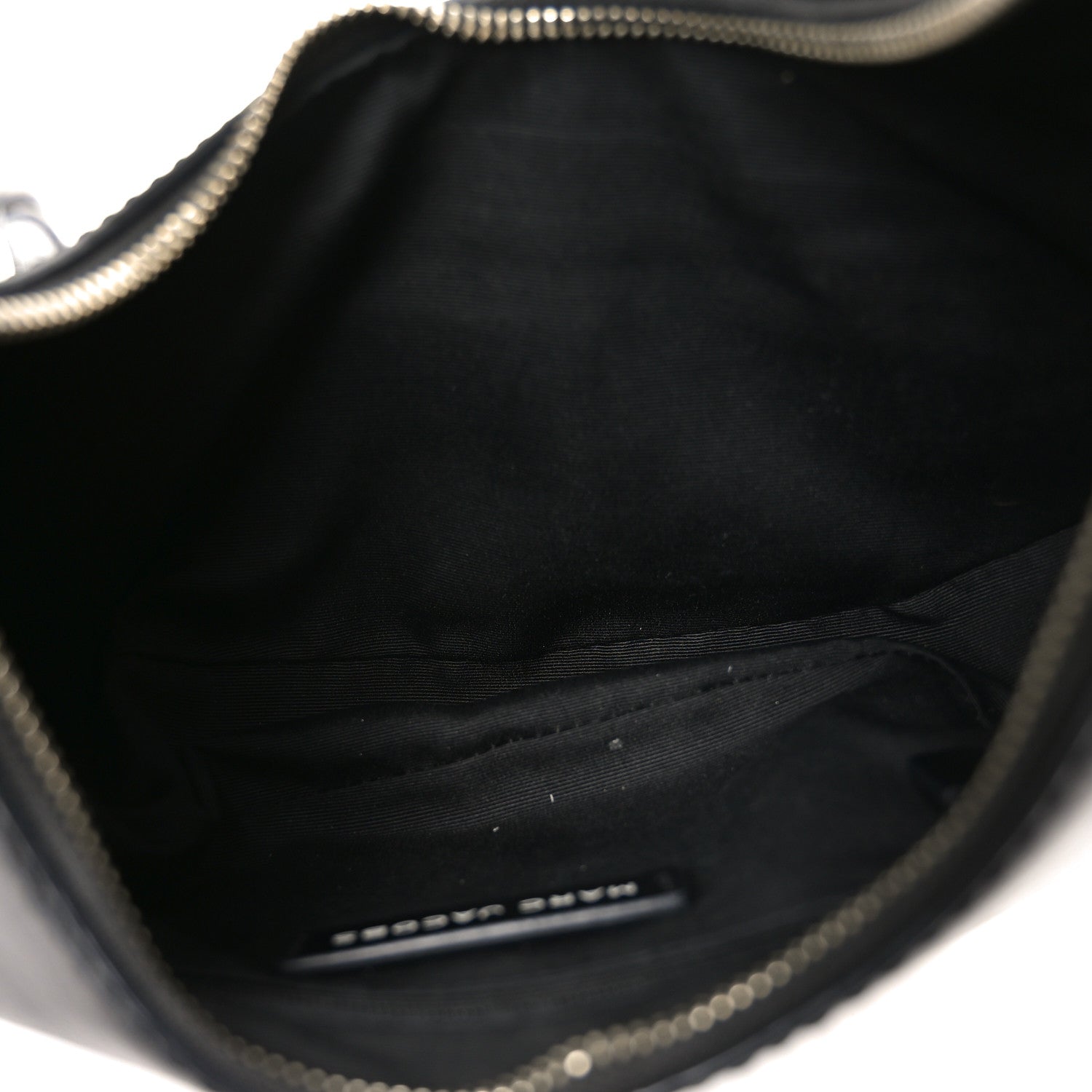 Crinkled Calfskin Crusier Crescent Bag Black