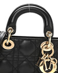Lambskin Cannage Micro Lady D-Joy Black