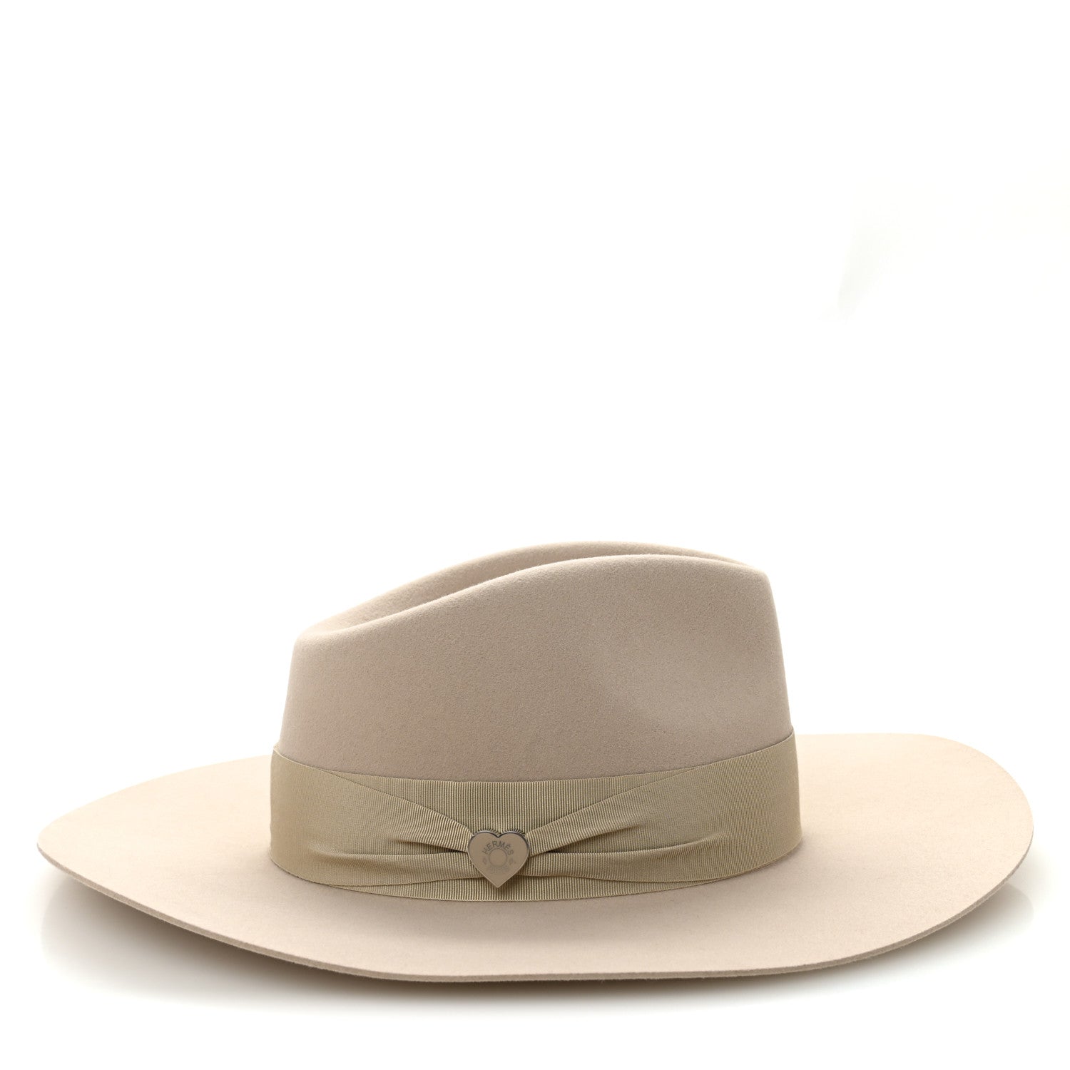 Rabbit Felt Coeur Hat 56 Beige Perle