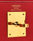 Epsom Kelly Sellier 28 Rouge Casaque