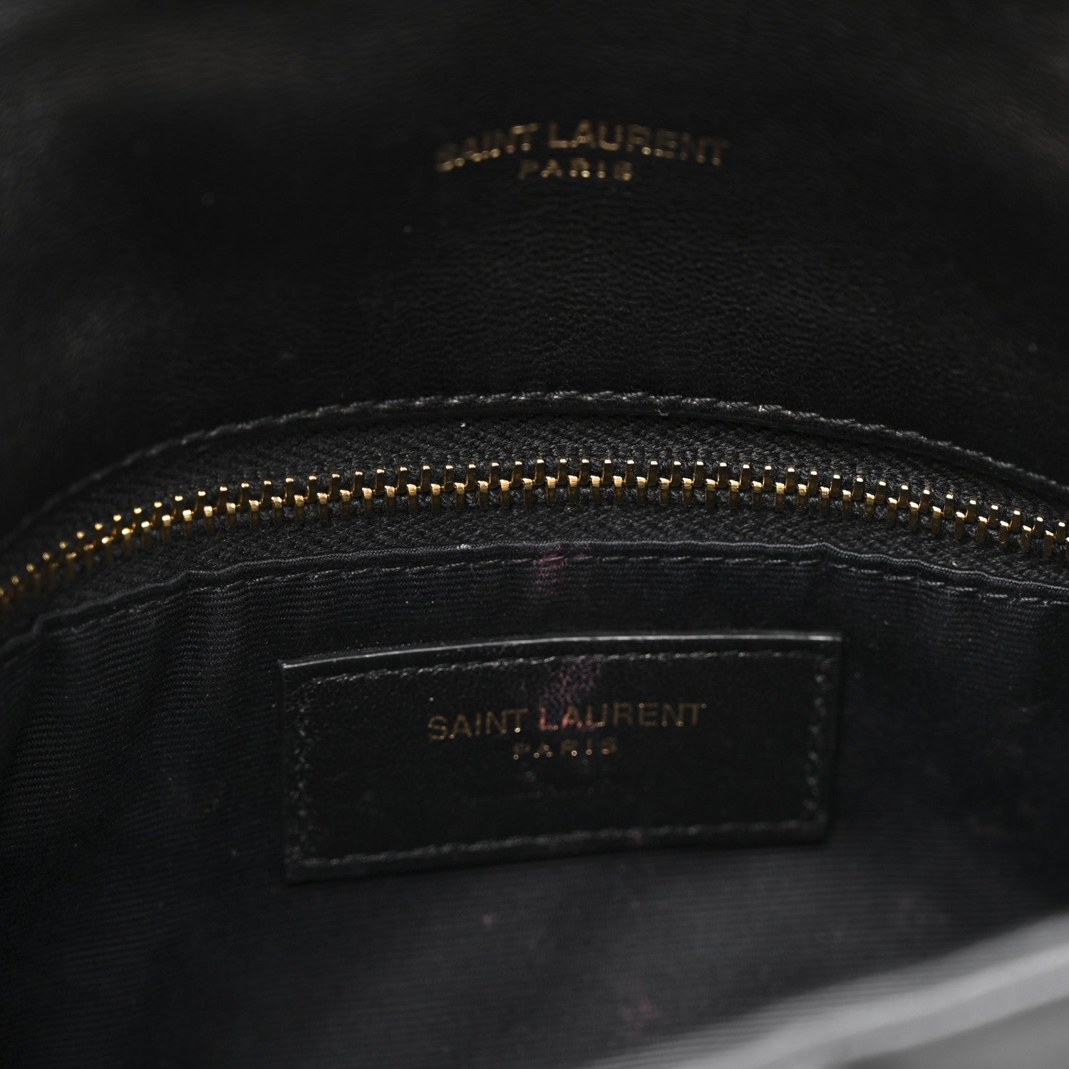 Lambskin Quilted Toy Loulou Puffer Monogram Chain Satchel Black