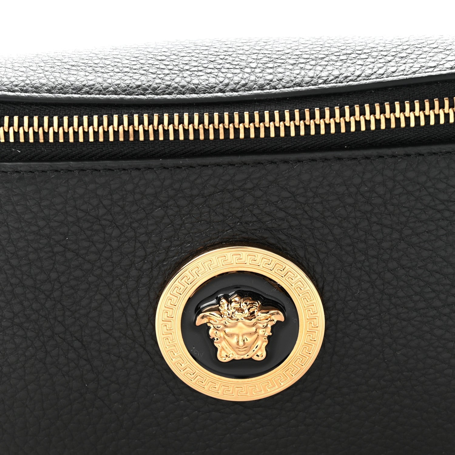 Grained Calfskin Vanitas Medea Belt Bag Black