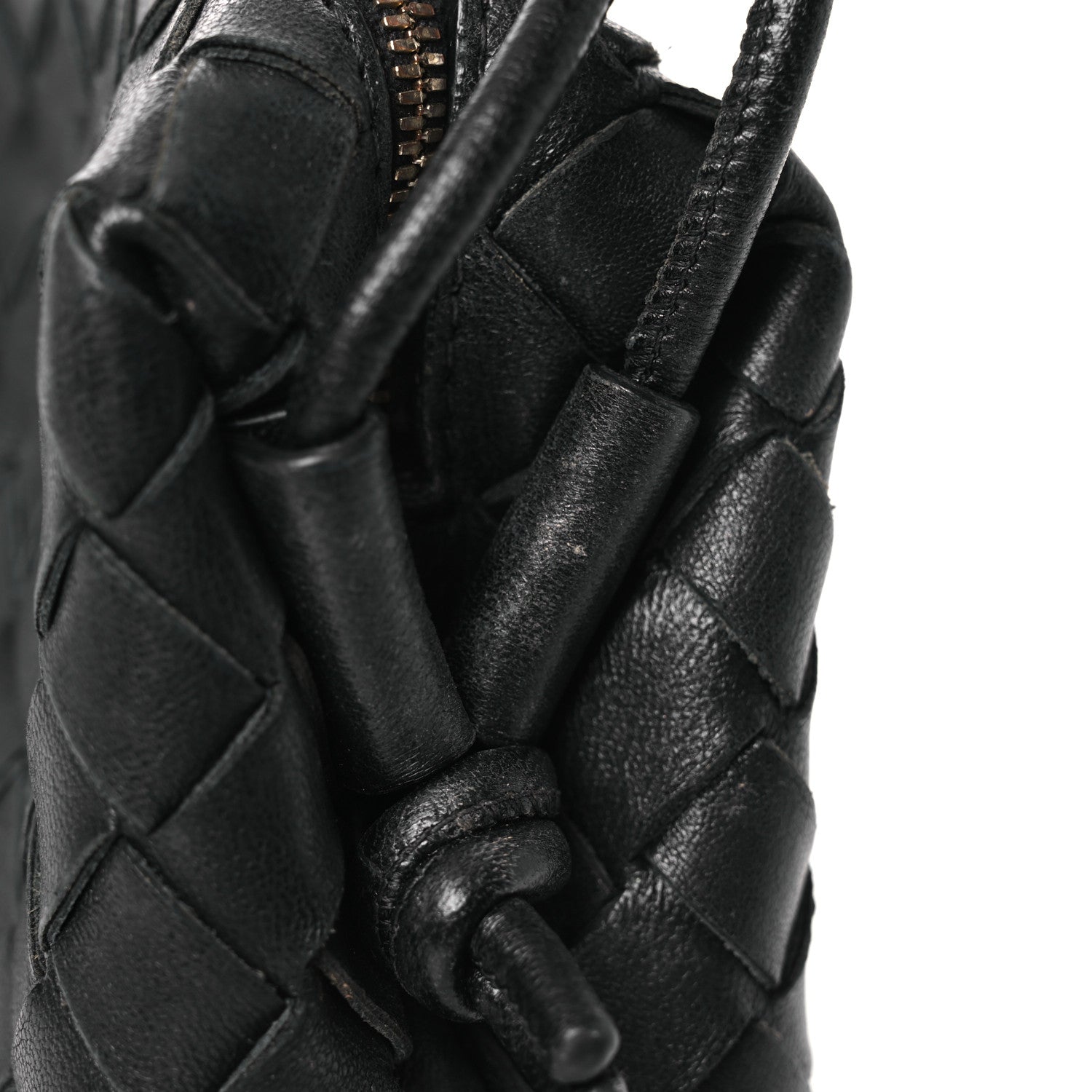 Nappa Intrecciato Mini Loop Camera Bag Black