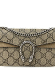 GG Supreme Monogram Super Mini Dionysus Shoulder Bag Taupe