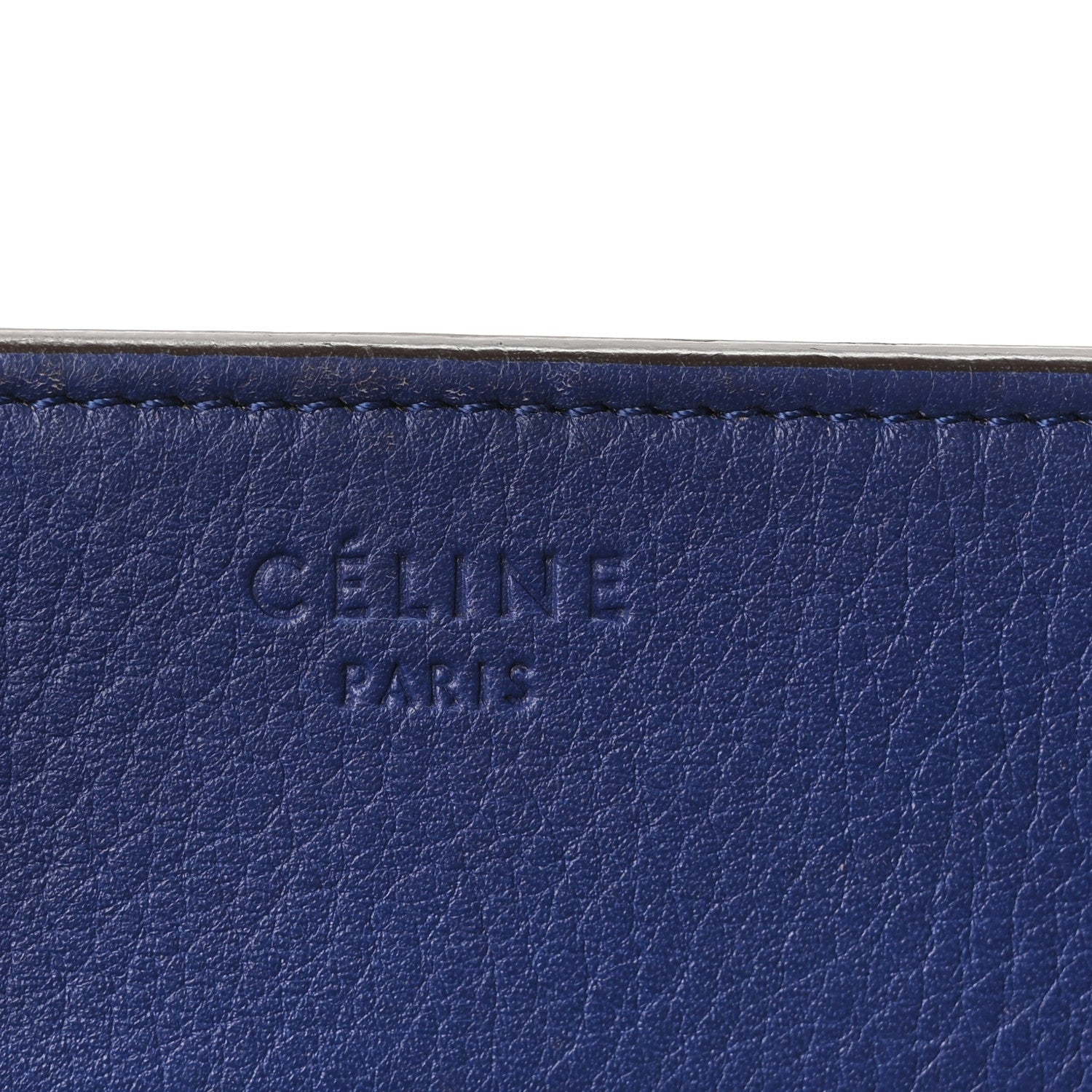 Grained Calfskin Medium Phantom Luggage Indigo