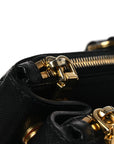 Saffiano Large Galleria Double Zip Tote Black
