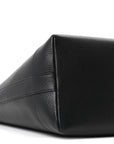 Grainy Calfskin Medium London Tote Bag Black