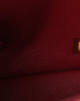 Caviar Quilted Mini Square Flap Red