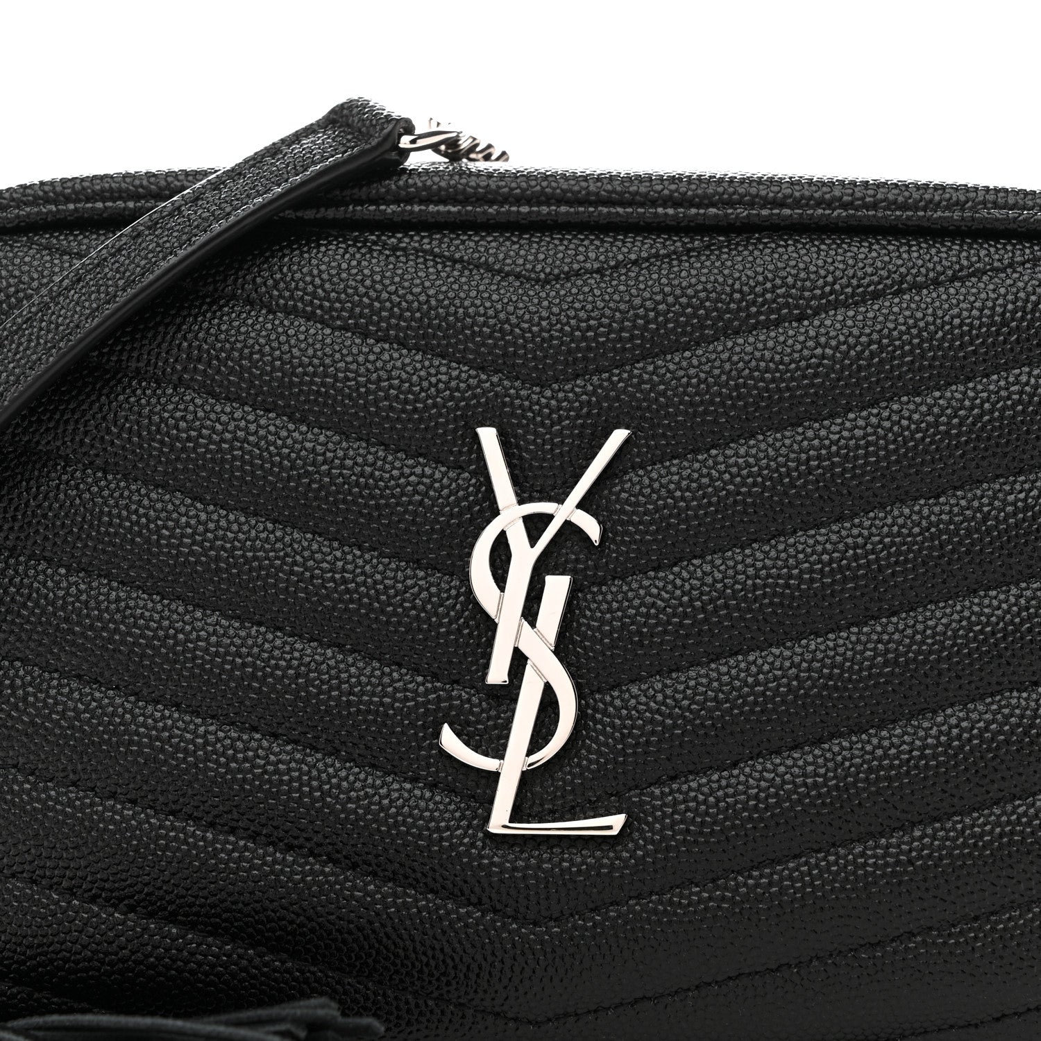 Grain De Poudre Matelasse Monogram Mini Lou Camera Bag Black