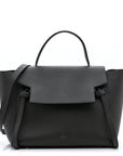 Grained Calfskin Mini Belt Bag Grey