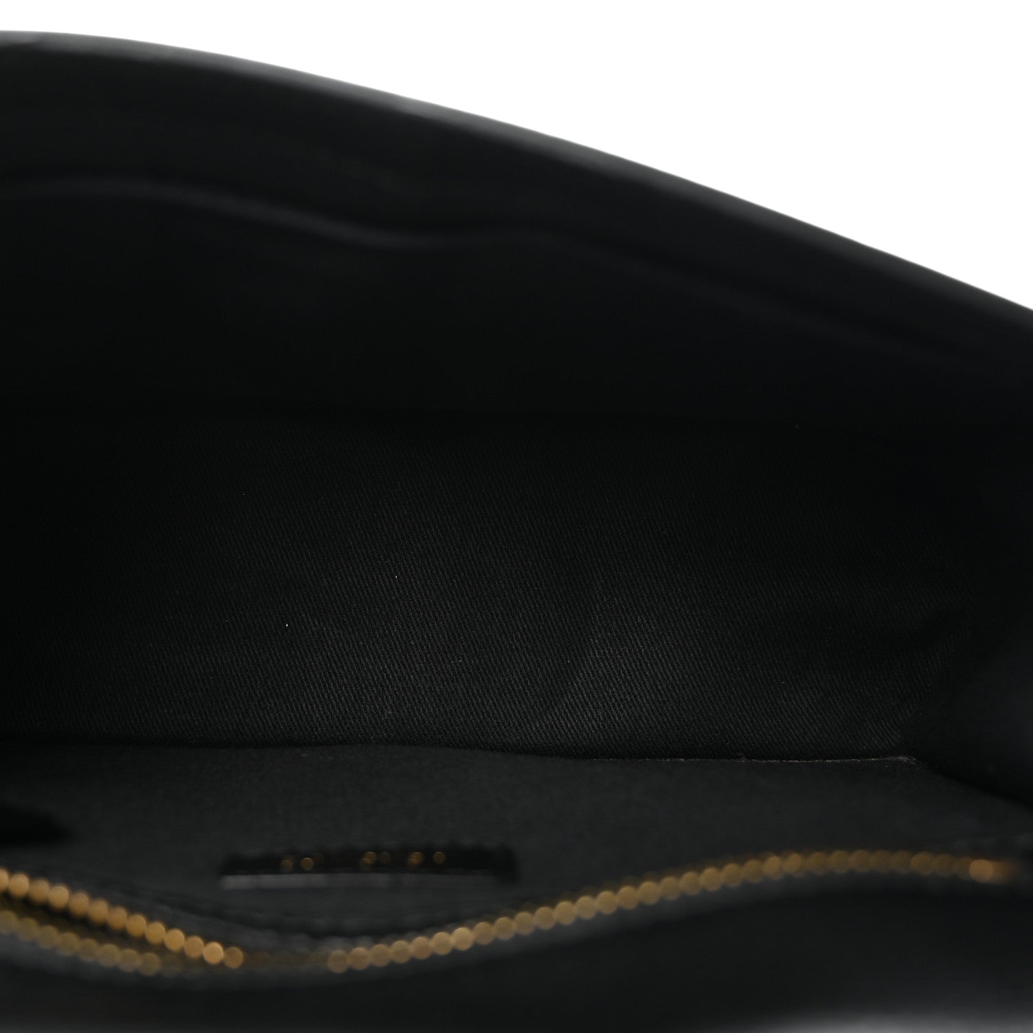 Grained Calfskin Embossed Medusa Flap Bag Black