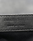 Calfskin Y Quilted Monogram Toy Loulou Crossbody Bag Black