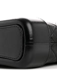 Aged Calfskin Quilted Small Gabrielle Hobo Black