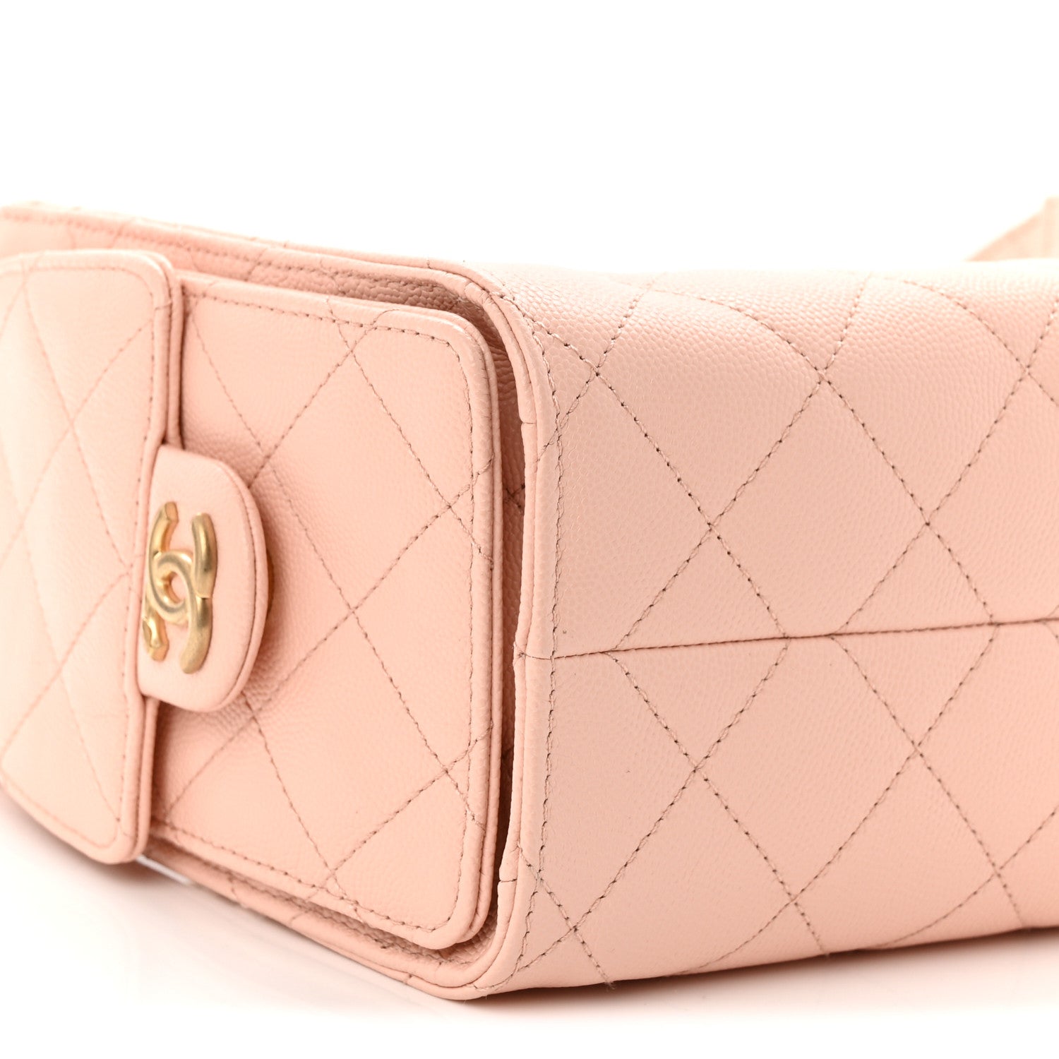 Caviar Quilted Mini CHNL 25 Handbag Light Pink