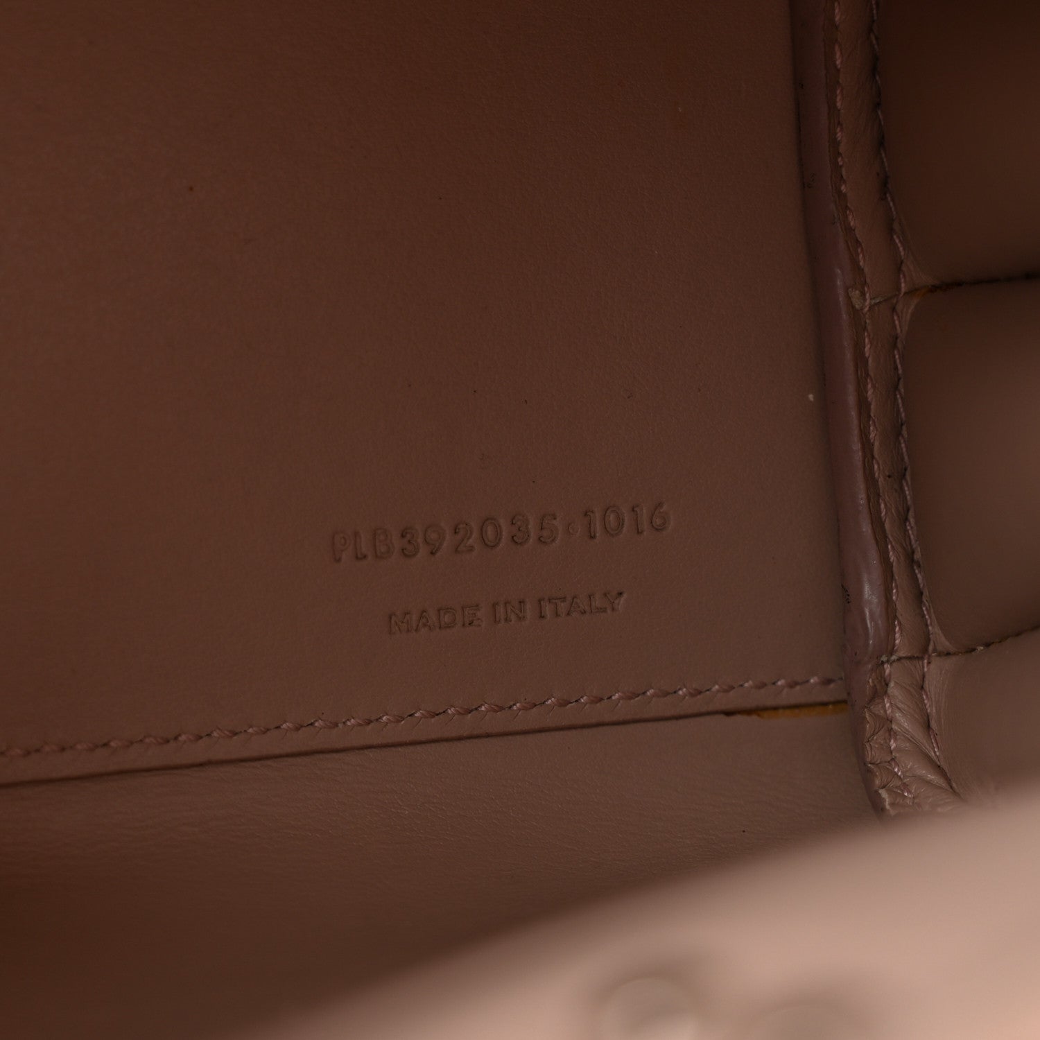 Grained Calfskin Nano Sac De Jour Pale Blush
