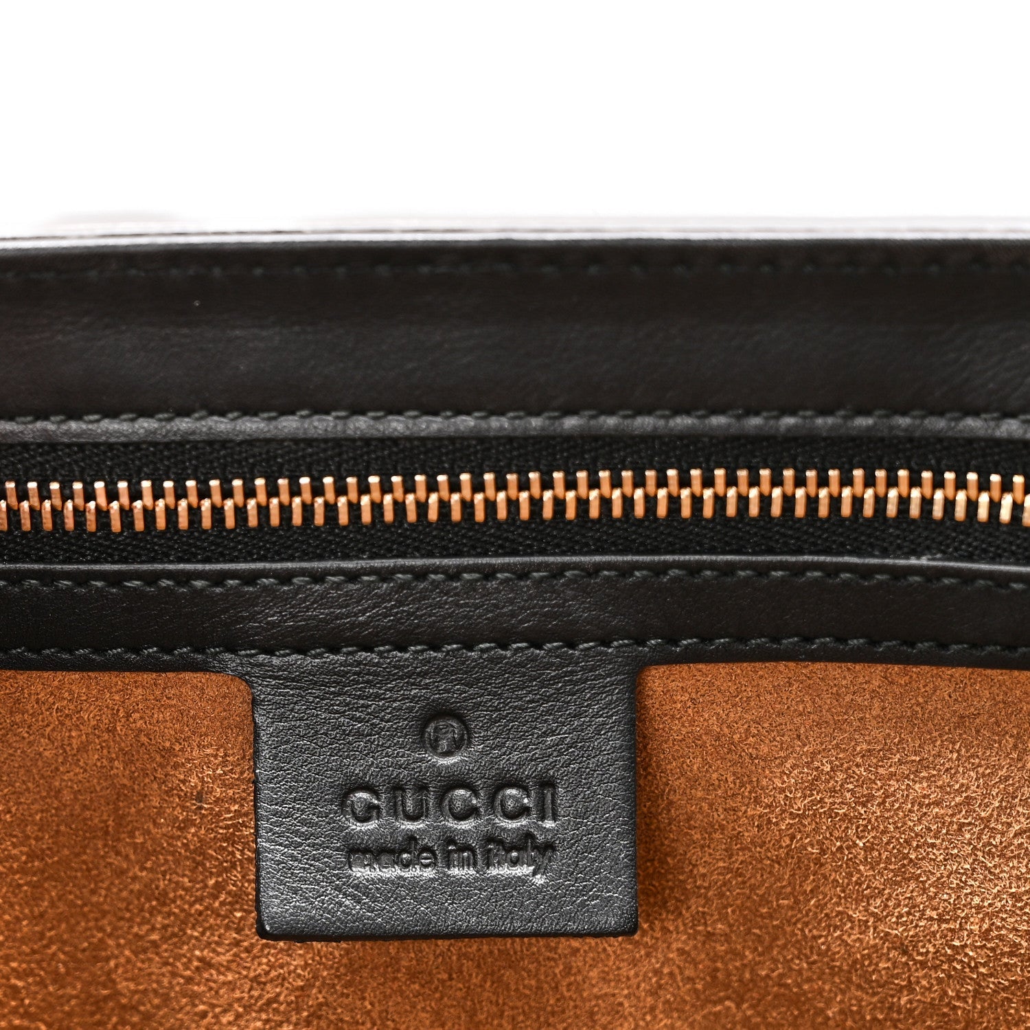 GG Supreme Monogram Calfskin Medium Padlock Shoulder Bag Beige Black Cuir