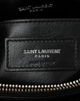 Calfskin Y Quilted Monogram Small Loulou Chain Satchel Black