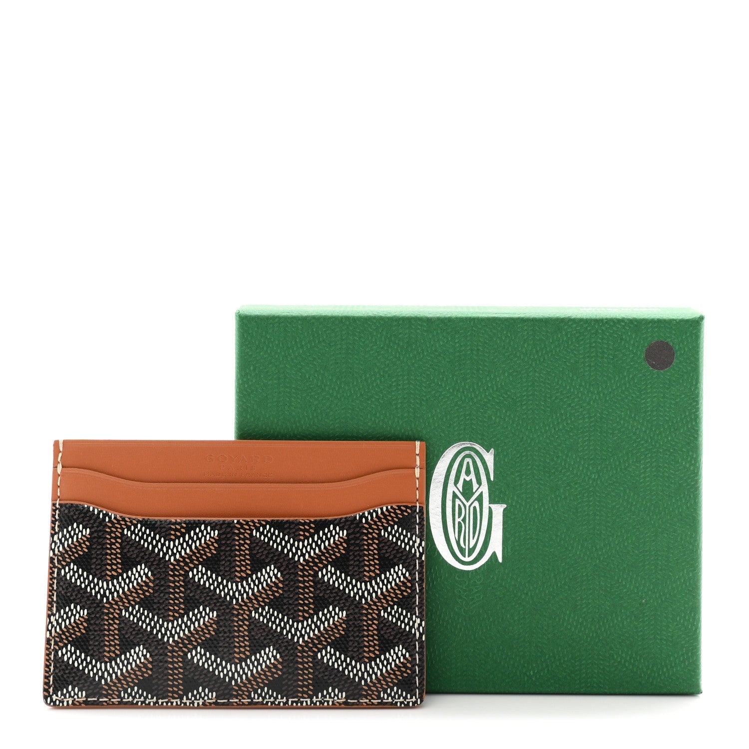 Goyardine Saint Sulpice Card Holder Black Gold