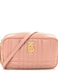 Calfskin Quilted Small Lola Camera Bag  Dusty Pink
