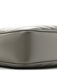 Calfskin Matelasse Monogram Lou Camera Bag Dusty Grey