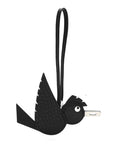 Epsom Chevre Mysore Swift Alligator Lizard Birdy Bag Charm Black