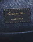 Denim Jacquard Oblique C'est D1OR Bucket Bag Blue