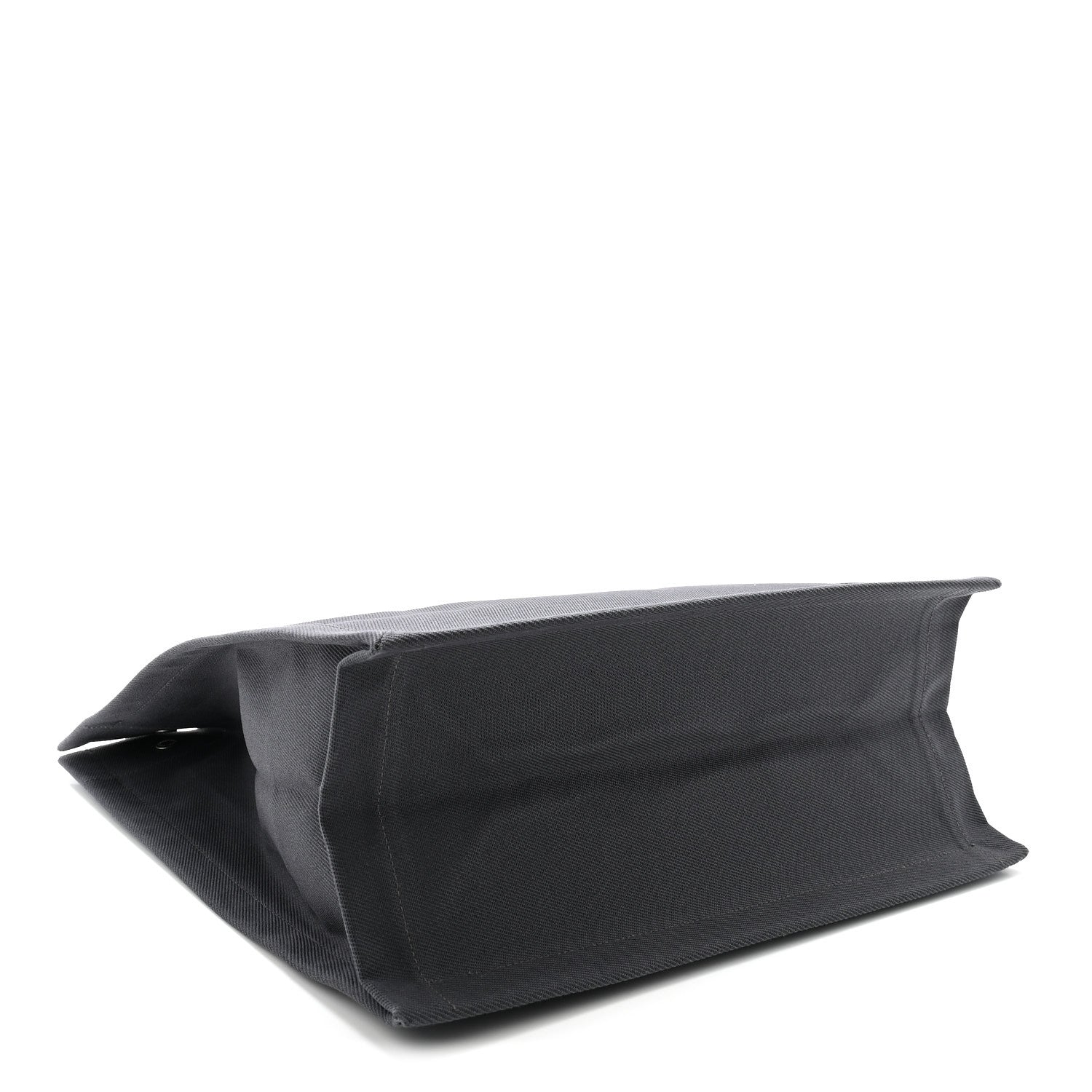 Linen Calfskin Rive Gauche North South Tote Grey