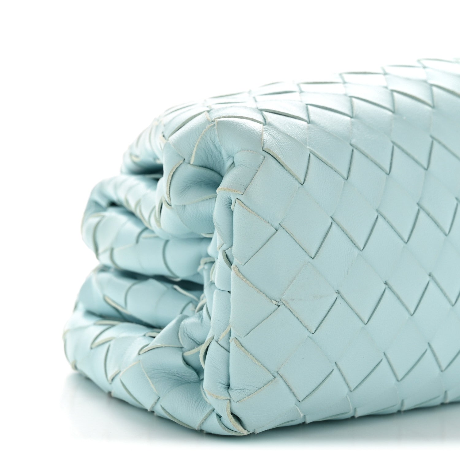 Nappa Maxi Intrecciato The Pouch Oversized Clutch Teal Washed