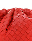 Nappa Maxi Intrecciato The Pouch Oversized Clutch Bright Red