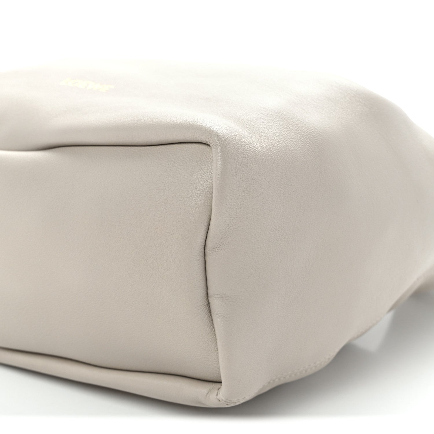 Buttery Nappa Lambskin Small Squeeze Bag Pearl Grey