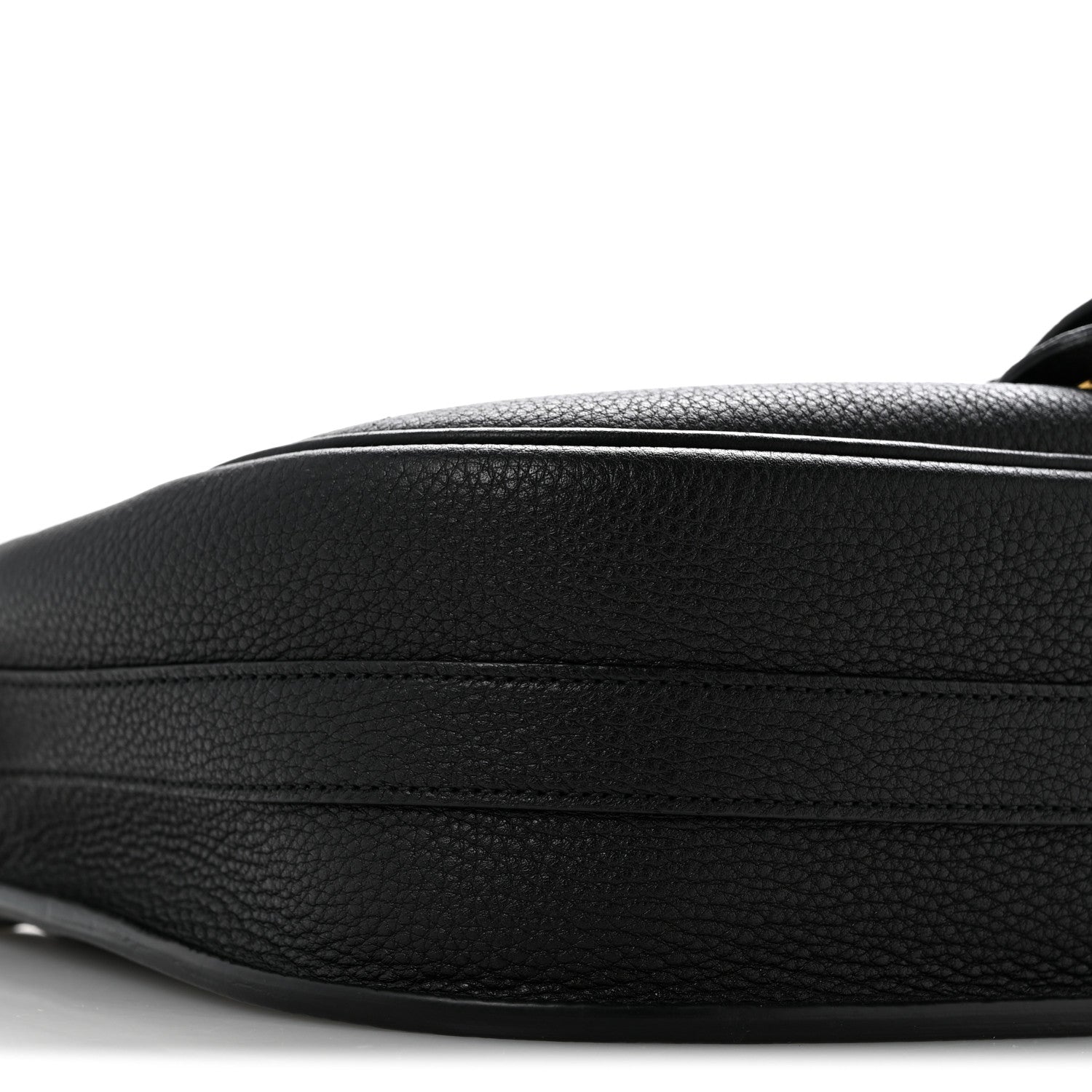 Grained Calfskin Large Bobby Flap Black
