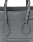 Baby Drummed Calfskin Micro Luggage Kohl