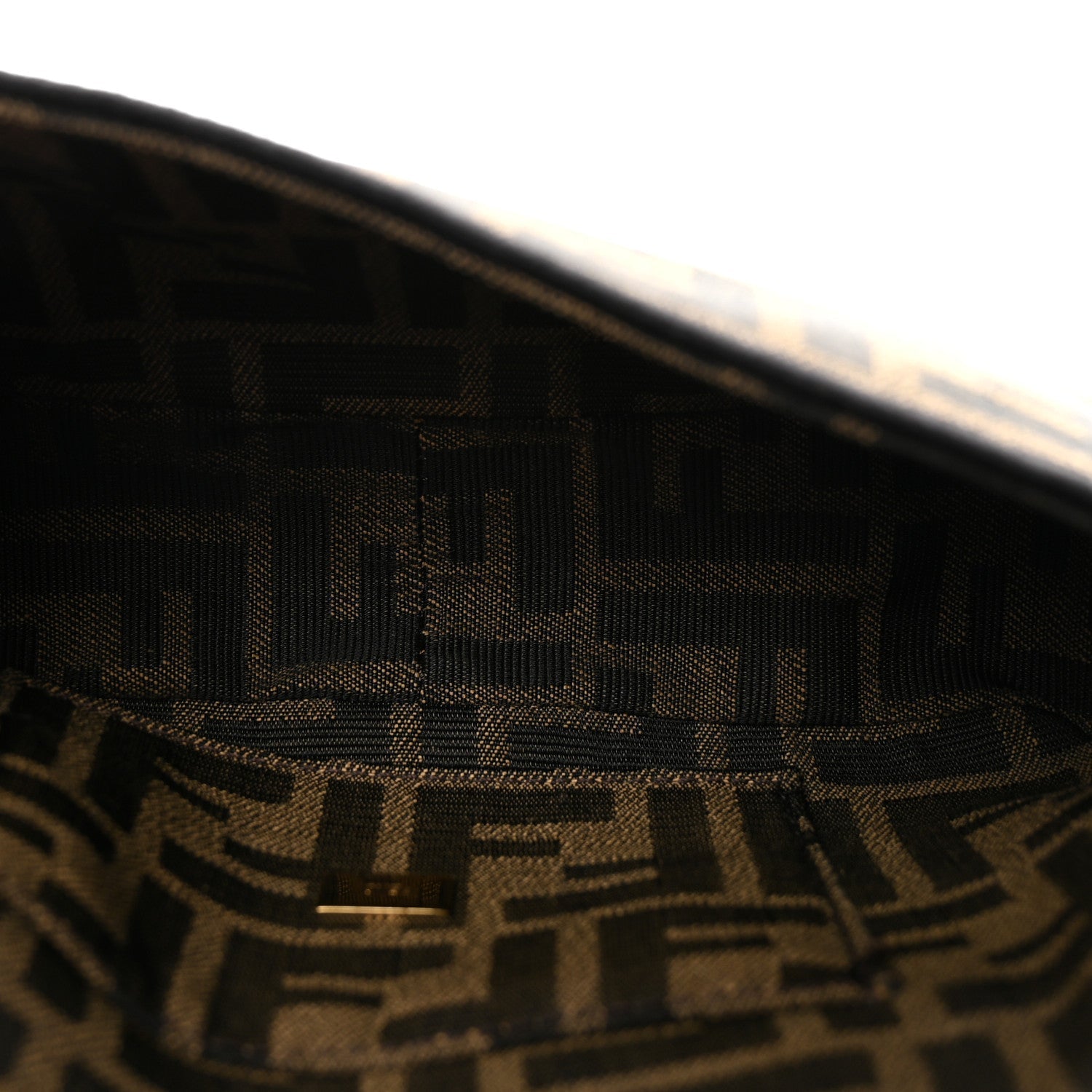 Fabric Jacquard FF 1974 Mini Baguette Tobacco Moro Black
