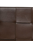 Lambskin Maxi Intrecciato Mini Cassette Crossbody Pouch Brown