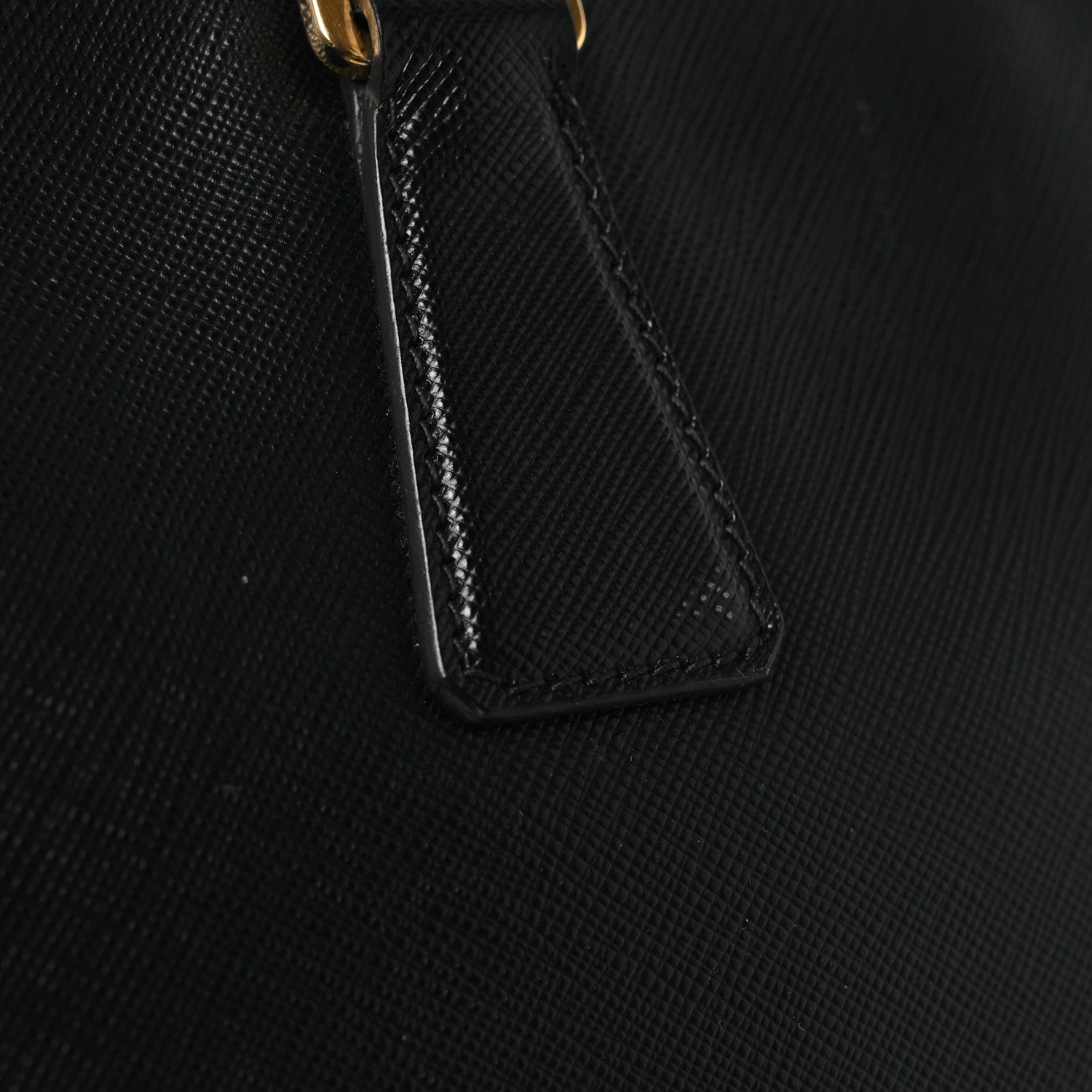 Saffiano Large Galleria Double Zip Tote Black