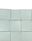 Calfskin Maxi Intrecciato Cassette Pouch On Strap Pale Blue