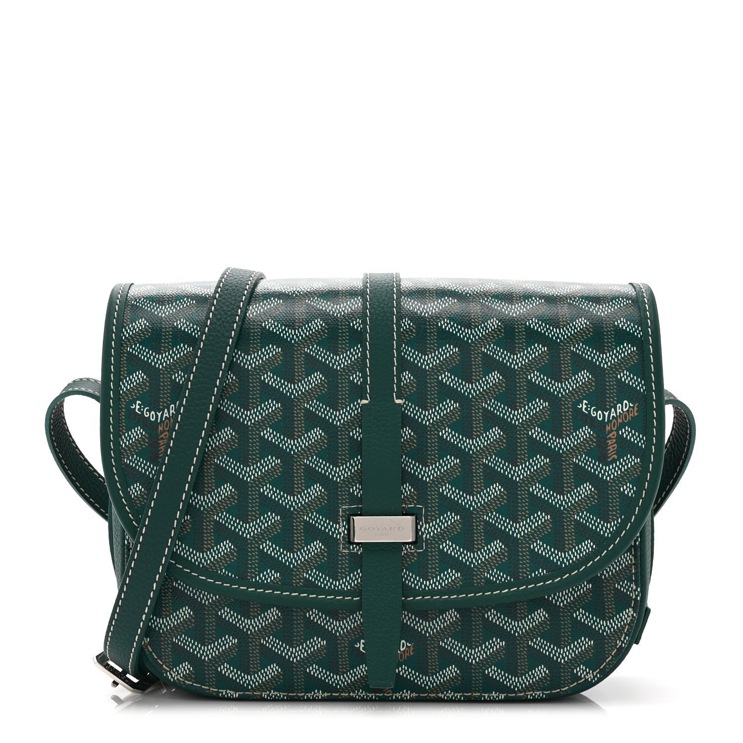 Goyardine Belvedere II PM Messenger Bag Green
