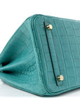 Matte Alligator Birkin 30 Bleu Paon