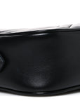 Calfskin Matelasse Mini GG Marmont Chain Shoulder Bag Black