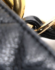 Caviar Quilted Grand Shopping Tote GST Black